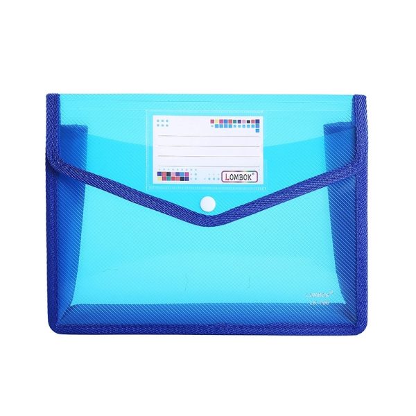 A4 Size Document Storage Bag With Snap Button