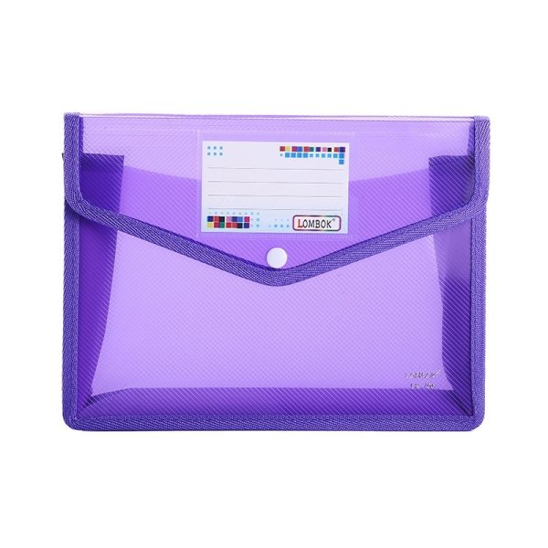 A4 Size Document Storage Bag With Snap Button - Image 7