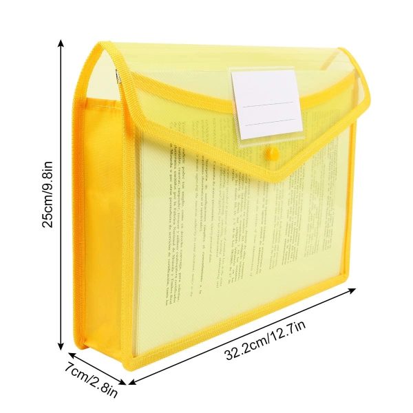 A4 Size Document Storage Bag With Snap Button - Image 11