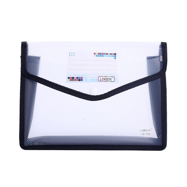 A4 Size Document Storage Bag With Snap Button - Image 5