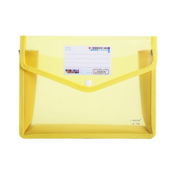 A4 Size Document Storage Bag With Snap Button - Image 8