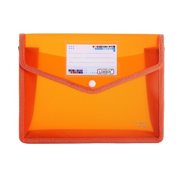 A4 Size Document Storage Bag With Snap Button - Image 4