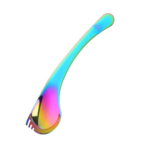 2 In 1 Bend Handle Spork Soup Tableware - Image 7