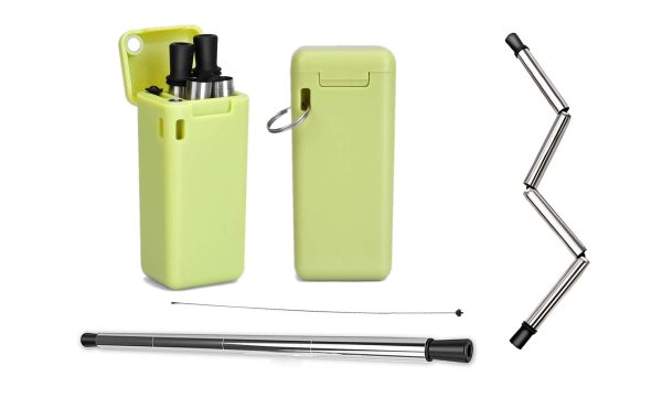 Collapsible Reusable Straw With Case - Image 2