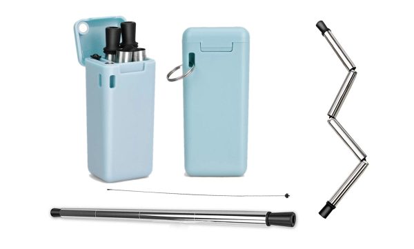 Collapsible Reusable Straw With Case - Image 3