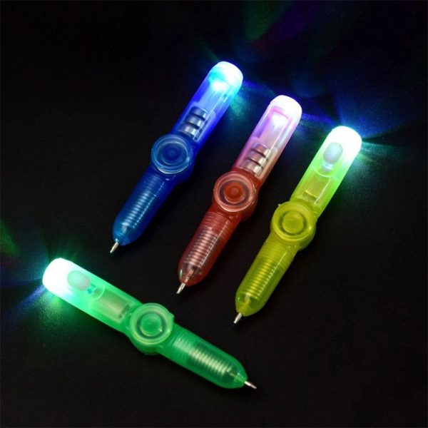 3-In-1 Functiona Led Light Fidget Ballpoint Pen - Image 2