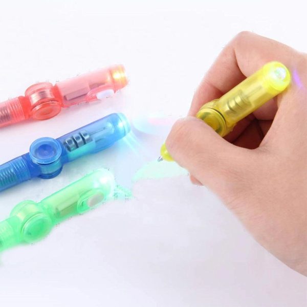 3-In-1 Functiona Led Light Fidget Ballpoint Pen - Image 4