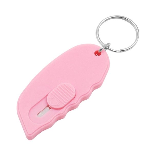 Mini Retractable Knife Box Cutter Letter Opener Keychain - Image 5