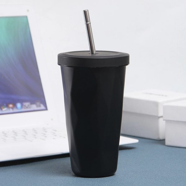 16 Oz Stainless Steel Gradient Diamond Shaped Vacuum Bottle - Image 4