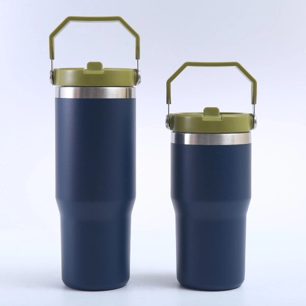 20 Oz Stainless Steel Straw Double Vacuum Office Coffee Cup - Image 2