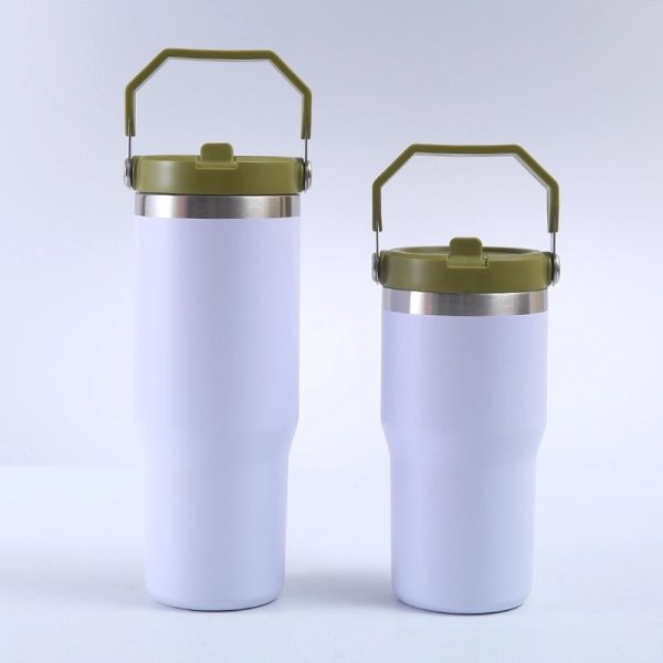 20 Oz Stainless Steel Straw Double Vacuum Office Coffee Cup