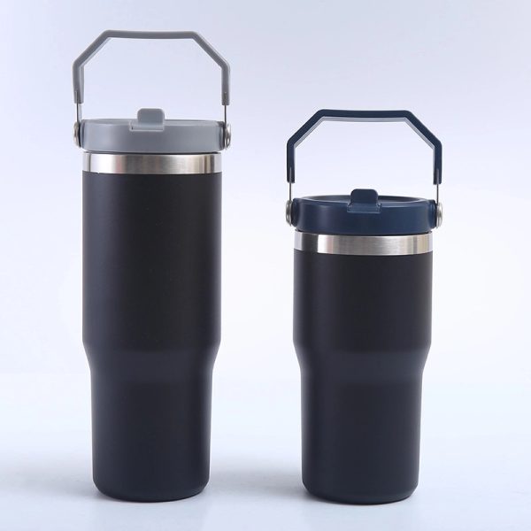 20 Oz Stainless Steel Straw Double Vacuum Office Coffee Cup - Image 4