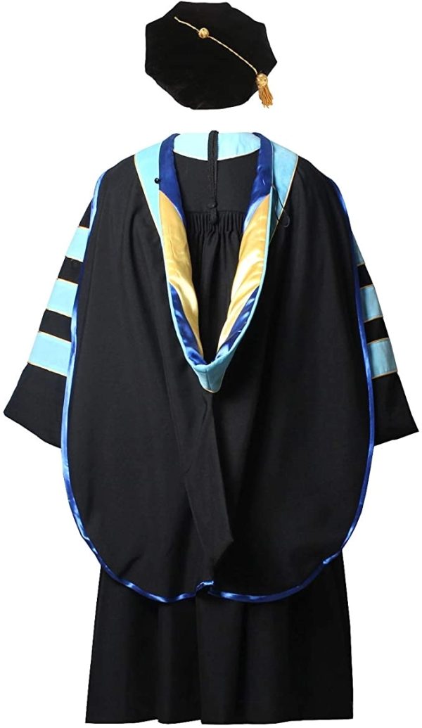 Doctoral Graduation Gown, Hood and Tam 8 Sided - Image 8
