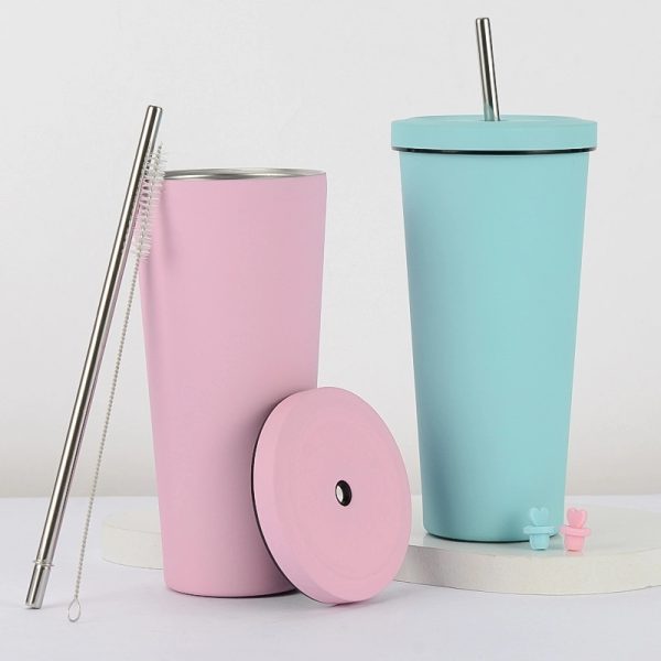 25 Oz Stainless Steel Straw Cup Double Vacuum Coffee - Image 15