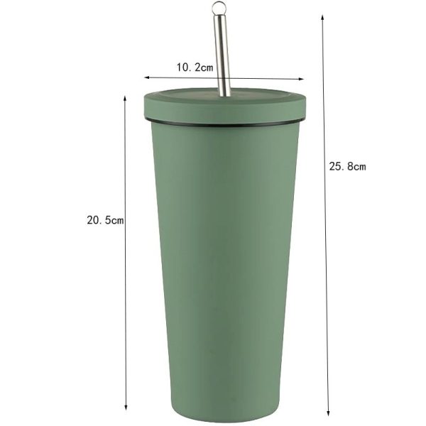 25 Oz Stainless Steel Straw Cup Double Vacuum Coffee - Image 14