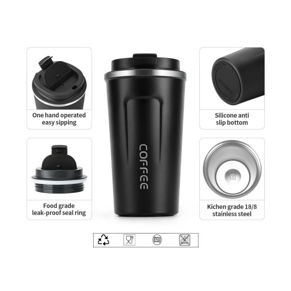 13 Oz Stainless Steel Coffee Mug Vacuum Insulated Tumbler - Image 6