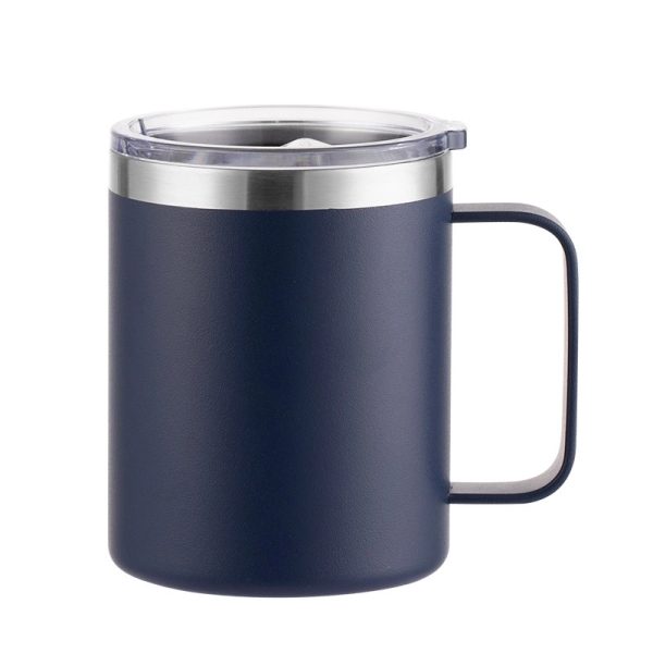 12Oz Stainless Steel Coffee Cup Mug With Lid And Handle - Image 5