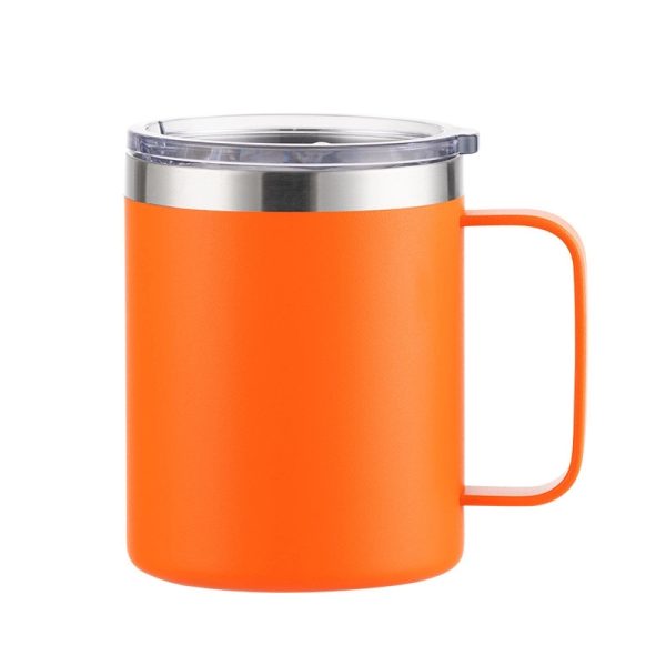 12Oz Stainless Steel Coffee Cup Mug With Lid And Handle - Image 11