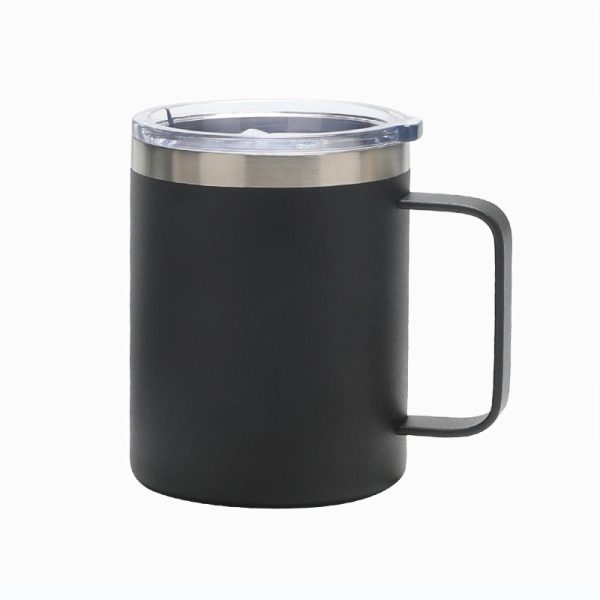 12Oz Stainless Steel Coffee Cup Mug With Lid And Handle - Image 12