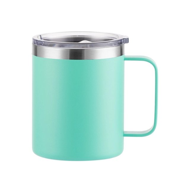 12Oz Stainless Steel Coffee Cup Mug With Lid And Handle - Image 13