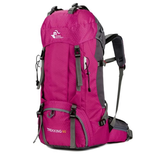 60L Waterproof Hiking Backpack - Daypack With Rain Cover - Image 6