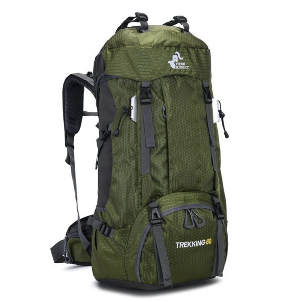 60L Waterproof Hiking Backpack - Daypack With Rain Cover - Image 2