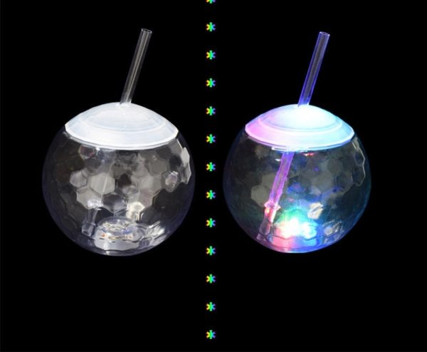 Glow Ball Light Up Tumbler Cups With Straw - Image 3