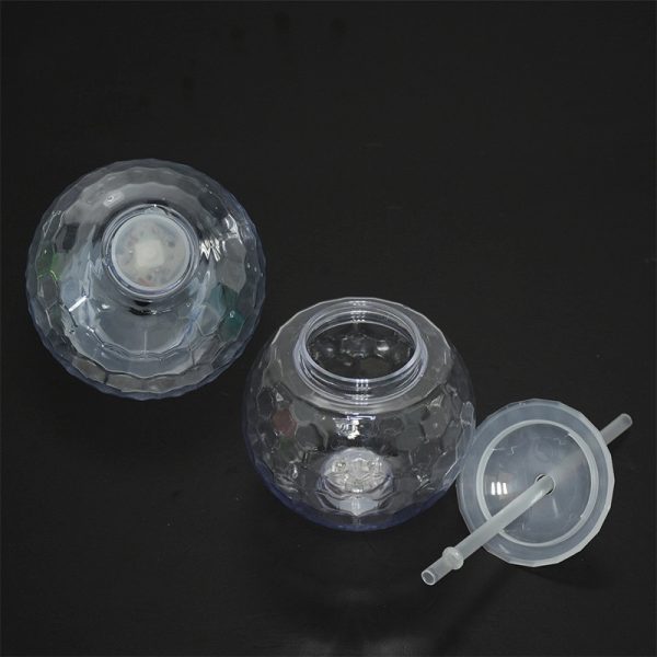 Glow Ball Light Up Tumbler Cups With Straw - Image 2
