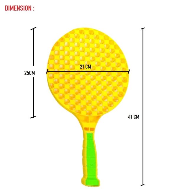 Tennis Racket Set With Sponge Ball & Bounce Shuttlecock Kit - Image 3