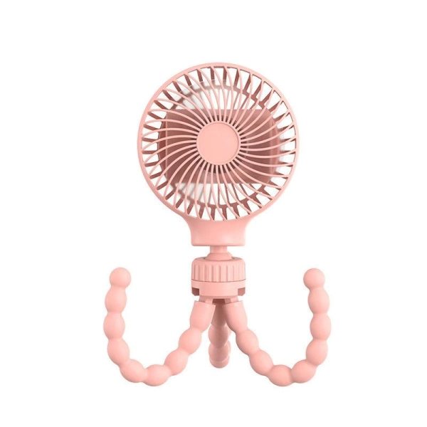 Mini Handheld Stroller Fan with Flexible Tripod 4 Speeds - Image 2