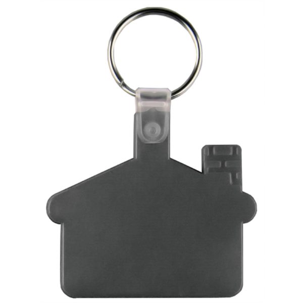 House Shape Soft Plastic Key Tag Printed with Your Logo - Image 5