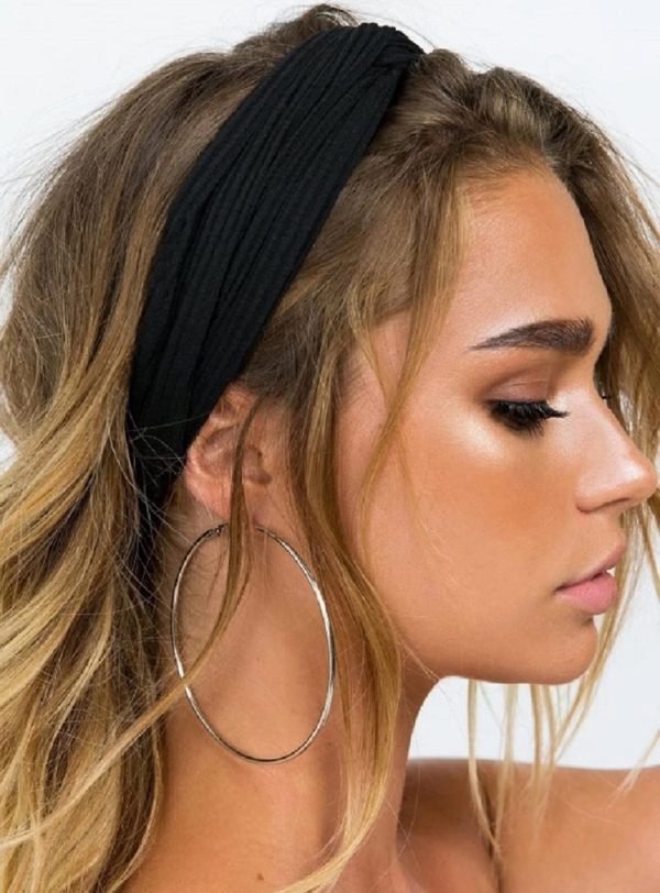 Women Twist Knotted Boho Stretchy Hair Bands - Image 2