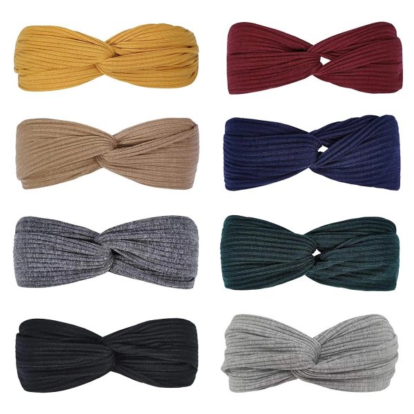 Women Twist Knotted Boho Stretchy Hair Bands - Image 4