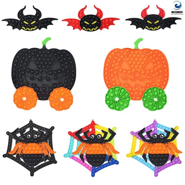 HalloweenPush Pop Bubble Fidget Luminous Sensory Squishy Toy - Image 4