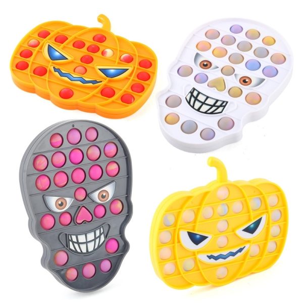 HalloweenPush Pop Bubble Fidget Luminous Sensory Squishy Toy