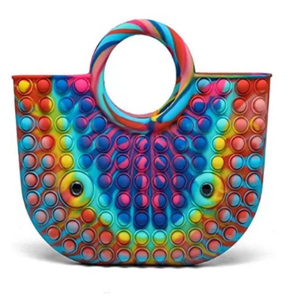 Handbag Push Pop Fidget Toys Silica Gel Tote Bag - Image 3