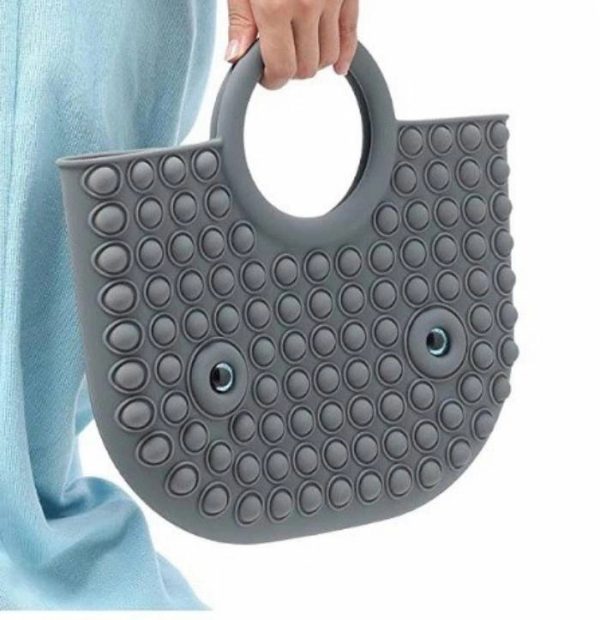 Handbag Push Pop Fidget Toys Silica Gel Tote Bag