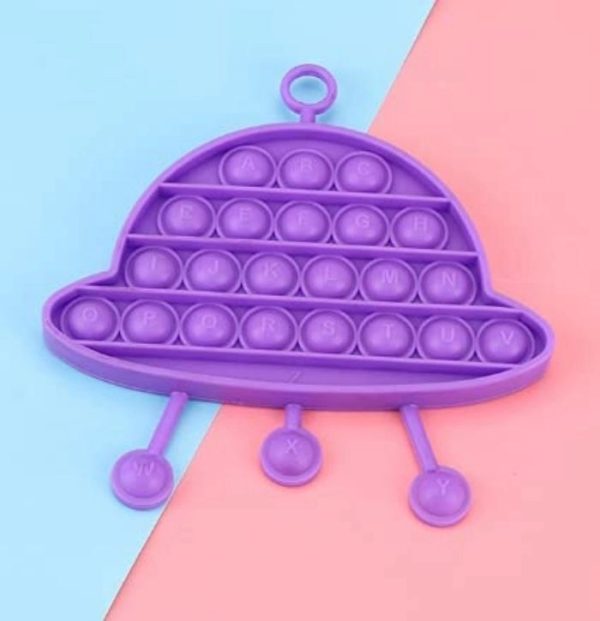 UFO Stress Reliever Silicone Push Pop Bubble Sensory Fidget - Image 2