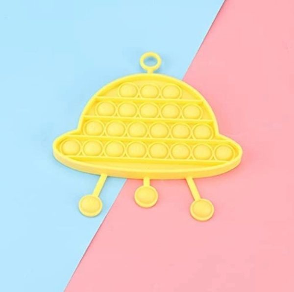 UFO Stress Reliever Silicone Push Pop Bubble Sensory Fidget - Image 3
