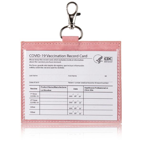 Leather Vaccine Card Wallet 4x3" - Image 4