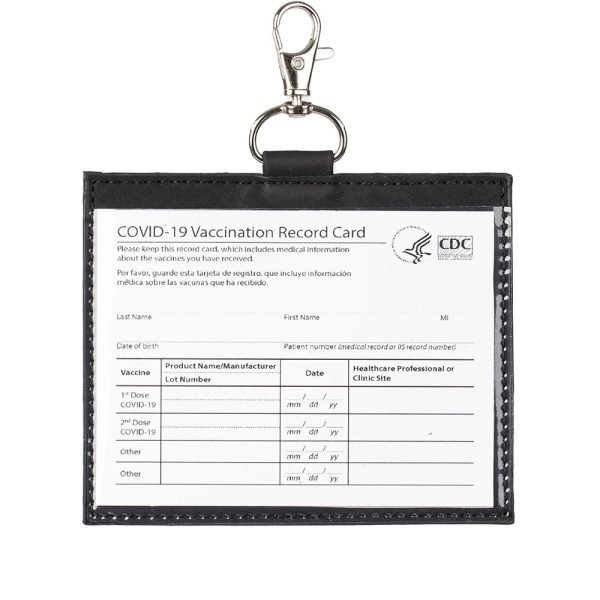 Leather Vaccine Card Wallet 4x3" - Image 6