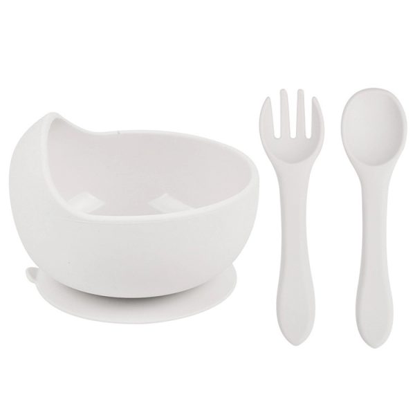 Silicone Suction Bowls for Baby with Spoon and Fork - Image 2