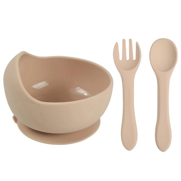 Silicone Suction Bowls for Baby with Spoon and Fork - Image 5