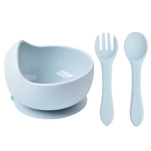 Silicone Suction Bowls for Baby with Spoon and Fork - Image 16