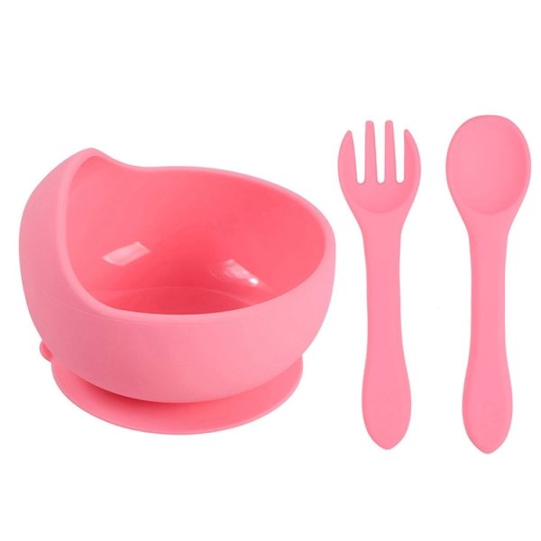 Silicone Suction Bowls for Baby with Spoon and Fork - Image 17
