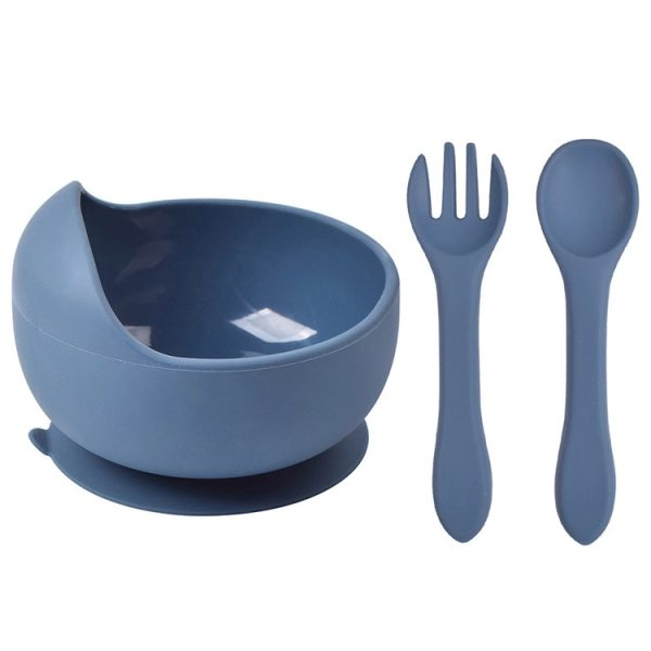 Silicone Suction Bowls for Baby with Spoon and Fork - Image 18