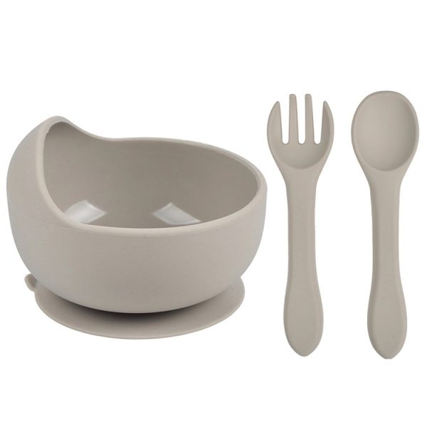 Silicone Suction Bowls for Baby with Spoon and Fork - Image 19