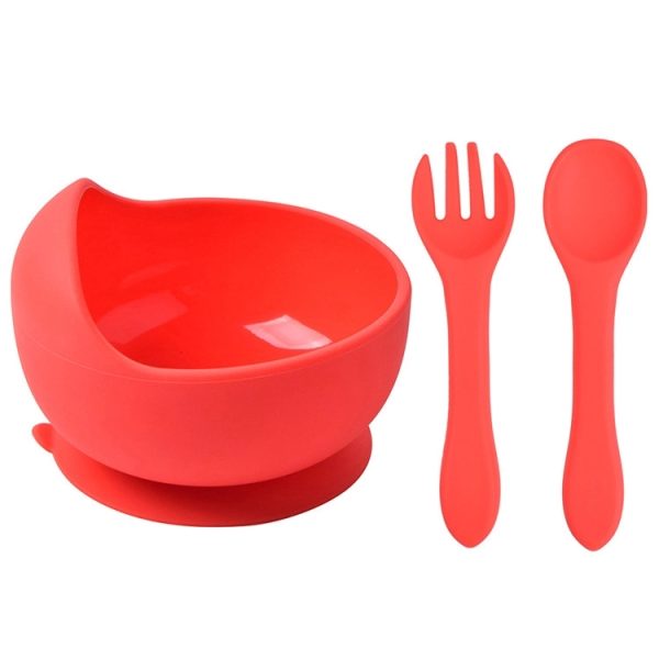 Silicone Suction Bowls for Baby with Spoon and Fork - Image 21