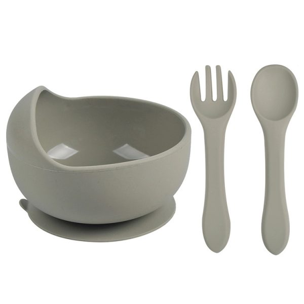 Silicone Suction Bowls for Baby with Spoon and Fork - Image 25