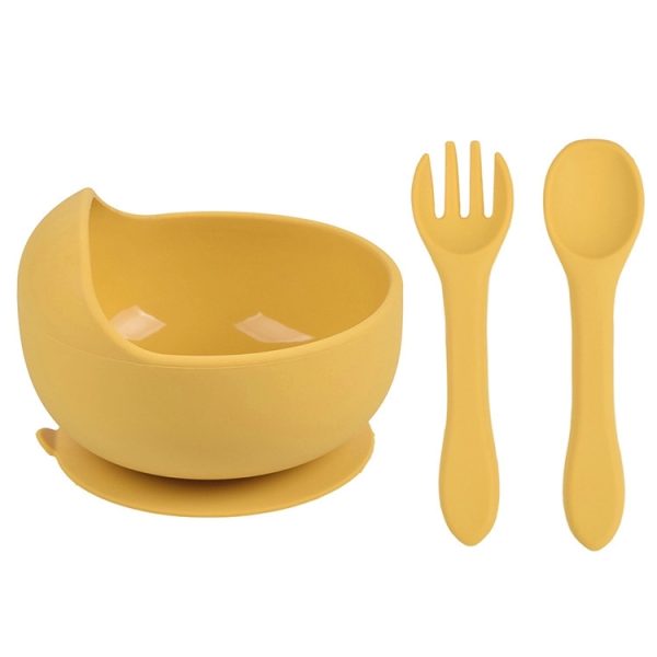 Silicone Suction Bowls for Baby with Spoon and Fork - Image 26